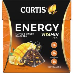 Curtis Energia, ízesített fekete tea, 15 filter