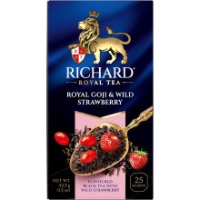 Richard Royal Goji &Vadeper, ízesített fekete tea, filteres