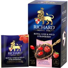 Richard Royal Goji &Vadeper, ízesített fekete tea, filteres