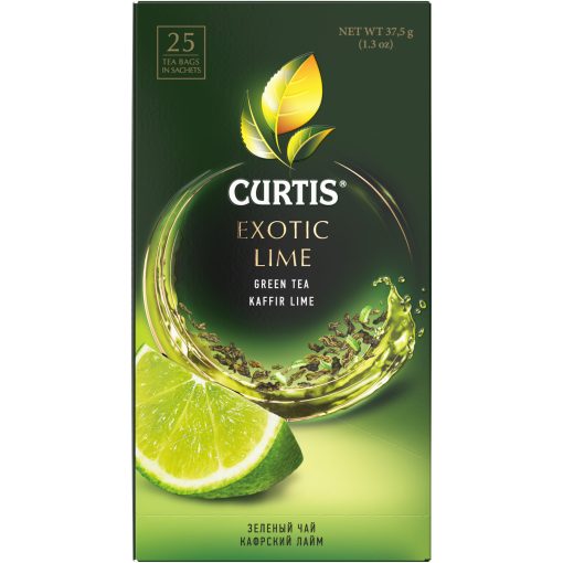 Curtis Egzotikus Lime, ízesített zöld tea, 25 filter