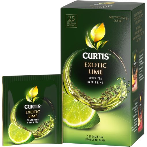 Curtis Egzotikus Lime, ízesített zöld tea, 25 filter