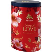 Richard Royal Szerelem ízesített szálas fekete tea, 80g RED fémdobozban