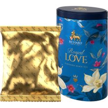 Richard Royal Szerelem ízesített szálas fekete tea, 80g BLUE fémdobozban