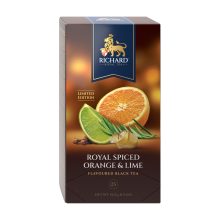 Richard Royal Melengető Bogyók & Hibiszkusz ízesített fekete tea, 25 filter