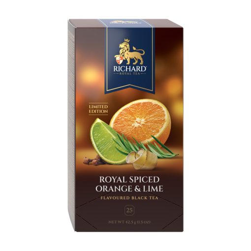 Richard Royal Melengető Bogyók & Hibiszkusz ízesített fekete tea, 25 filter