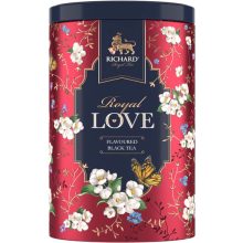Richard Royal Szerelem ízesített fekete tea, szálas, 80g RED fémdobozban