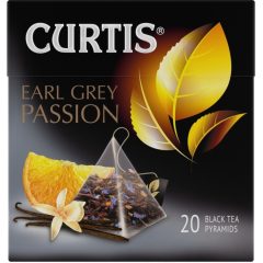   Curtis Earl Grey Szenvedély, ízesített fekete tea piramis-filterben, 20x1,7gr