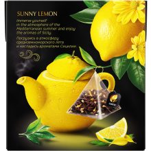 Curtis Napfényes Citrom, ízesített fekete tea piramis-filterben, 20x1,7gr