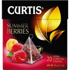   Curtis Nyári Gyümölcsök, ízesített gyümölcstea piramis-filterben, 20x1,7gr