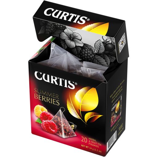 Curtis Nyári Gyümölcsök, ízesített gyümölcstea piramis-filterben, 20x1,7gr