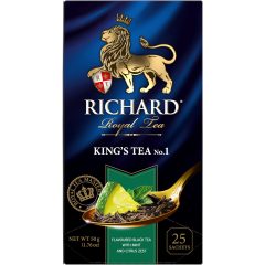   Richard A Király teája №1 fekete, ízesített filteres tea, 25x2g