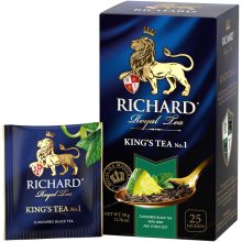Richard A Király teája №1 fekete, ízesített filteres tea, 25x2g