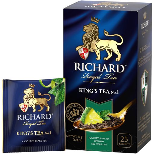 Richard A Király teája №1 fekete, ízesített filteres tea, 25x2g