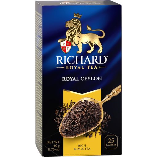 Richard Royal Ceylon fekete tea, filteres, 25x2g