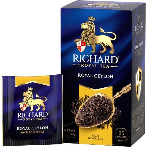 Richard Royal Ceylon fekete tea, filteres, 25x2g
