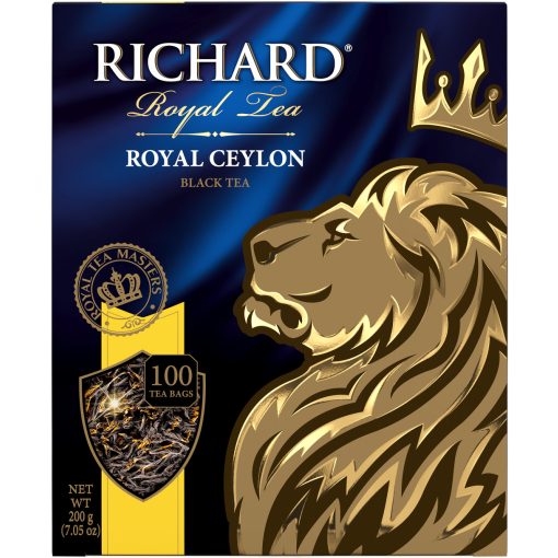 Richard Royal Ceylon fekete tea, filteres, 100x2g