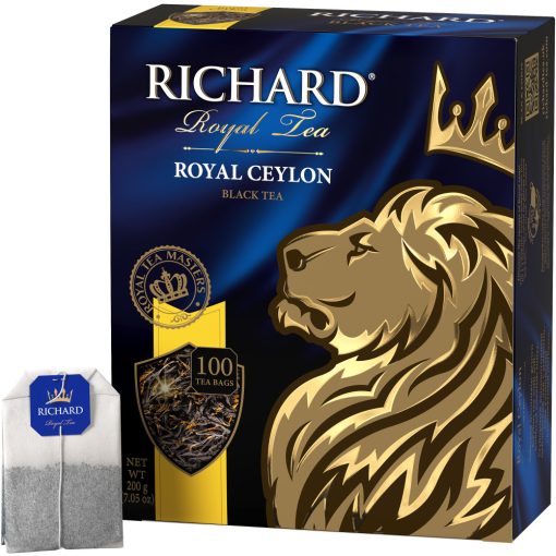 Richard Royal Ceylon fekete tea, filteres, 100x2g