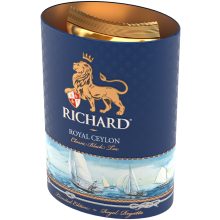 Richard Royal Ceylon fekete tea, szálas, 80g Regatta-fémdoboz