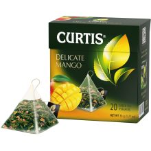 Curtis Lágy Mango, ízesített zöld tea piramis-filterben, 20x1,8gr
