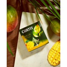 Curtis Lágy Mango, ízesített zöld tea piramis-filterben, 20x1,8gr