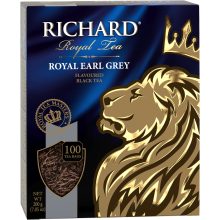 Richard Royal Earl Grey ízesített fekete tea, filteres, 100x2g