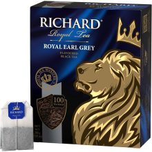 Richard Royal Earl Grey ízesített fekete tea, filteres, 100x2g