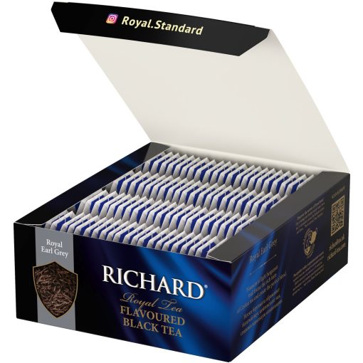 Richard Royal Earl Grey ízesített fekete tea, filteres, 100x2g