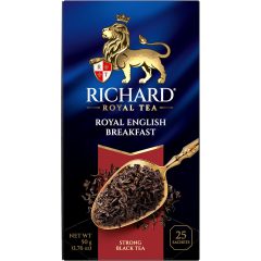 Richard Royal Angol Reggeli fekete tea, filteres, 25x2g