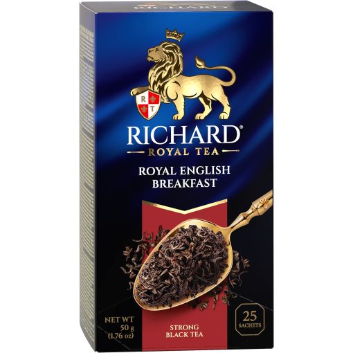 Richard Royal Angol Reggeli fekete tea, filteres, 25x2g