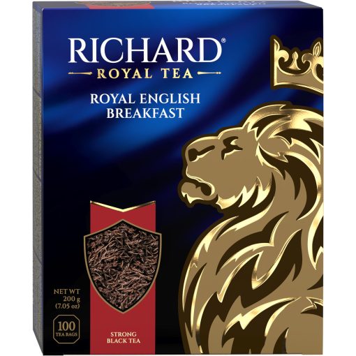 Richard Royal Angol Reggeli fekete tea, filteres, 100x2g