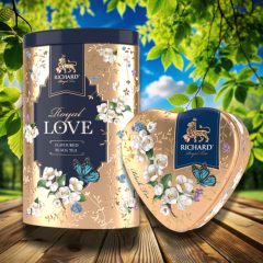   Richard Royal Love Szett, fémdobozos ízesített szálas fekete tea, 80+30g GOLD