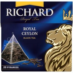 Richard Royal Ceylon fekete tea, piramis-filter, 20x1,7g