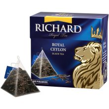 Richard Royal Ceylon fekete tea, piramis-filter, 20x1,7g