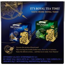 Richard Royal Ceylon fekete tea, piramis-filter, 20x1,7g