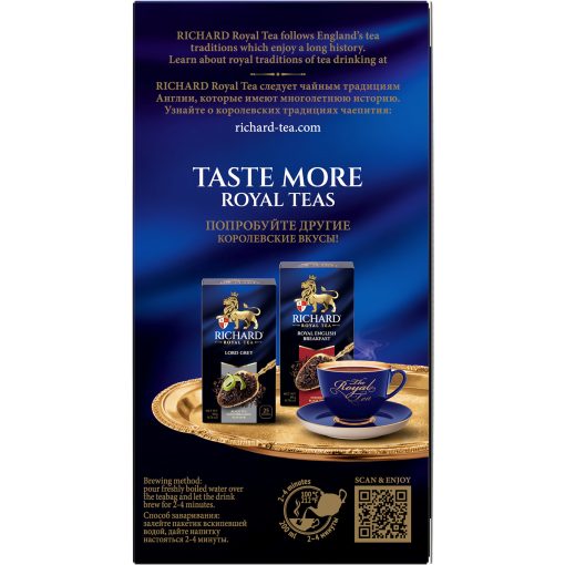 Richard Royal Kenya fekete tea, filteres, 25x2g