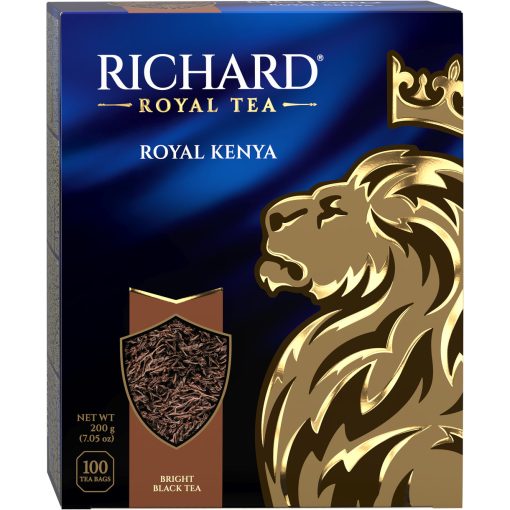 Richard Royal Kenya fekete tea, filteres, 100x2g
