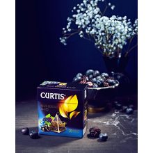 Curtis Kék Bogyós Blues, ízesített fekete tea piramis-filterben, 20x1,8gr