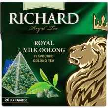 Richard Royal Tejes Oolong ízesített zöld tea, piramis-filter, 20x1,7g
