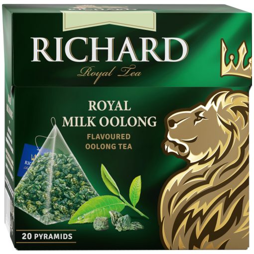 Richard Royal Tejes Oolong ízesített zöld tea, piramis-filter, 20x1,7g