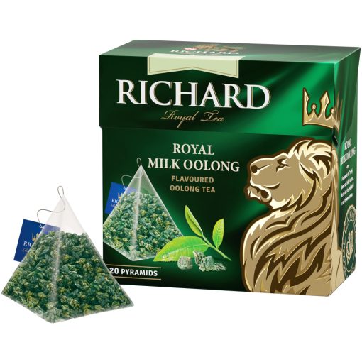 Richard Royal Tejes Oolong ízesített zöld tea, piramis-filter, 20x1,7g