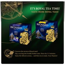 Richard Royal Tejes Oolong ízesített zöld tea, piramis-filter, 20x1,7g