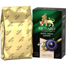 Richard Royal Zöld Jázmin ízesített, zöld tea, szálas, 90g