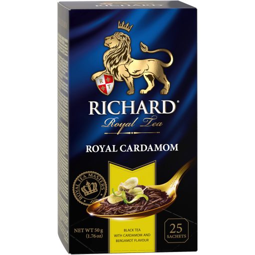 Richard Royal Kardamom fekete, ízesített, filteres tea, 25x2g