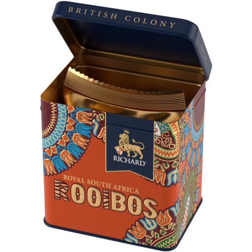 Richard British Colony Royal Rooibos - szálas rooibos tea, 50 g, fémdobozban