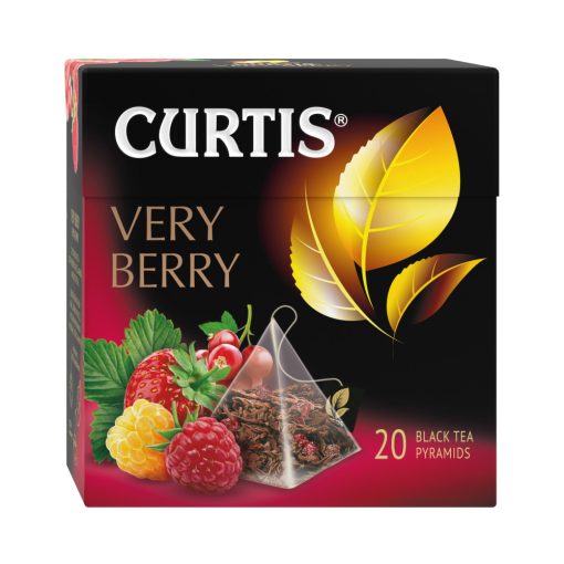 Curtis Nagyon Bogyós ízesített fekete tea piramis-filterben, 20x1,7gr