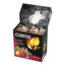 Curtis Nagyon Bogyós ízesített fekete tea piramis-filterben, 20x1,7gr