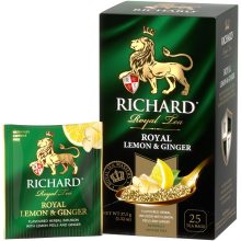 Richard Royal Citrom&Gyömbér, gyógynövényes keverék, koffein mentes, filteres, 37,5g