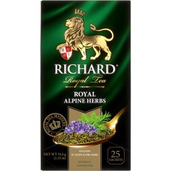   Richard Royal Alpesi Gyógynövények, gyógynövény-keverék, filteres, 32,5g
