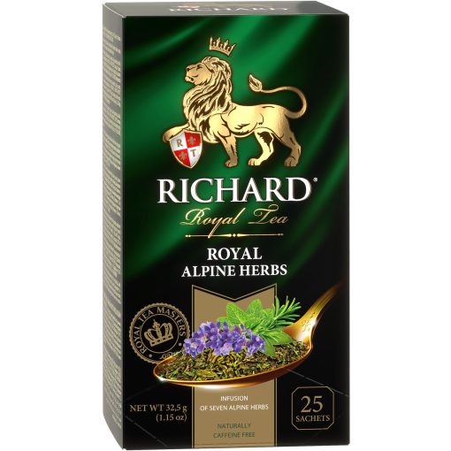 Richard Royal Alpesi Gyógynövények, gyógynövény-keverék, filteres, 32,5g