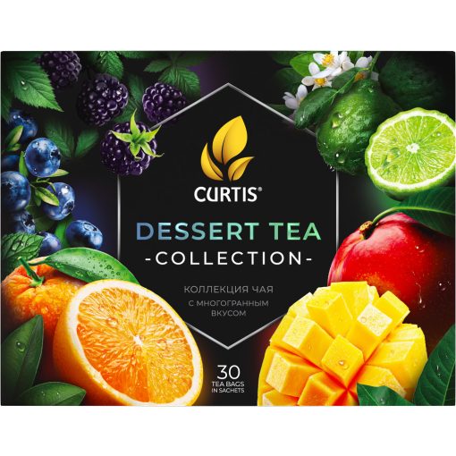 Curtis Dessert Tea Kollekció, 6 különböző remek Curtis íz, 30 filter, megújult csomagolás